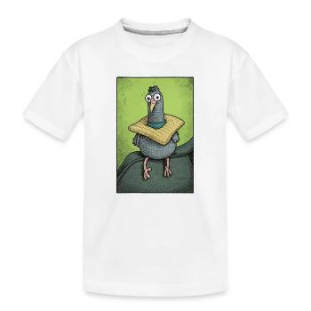 Sir Gurrington est assis - T-shirt bio Premium Enfant - blanc - Devant