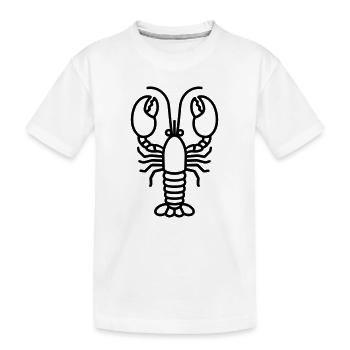 Homard - T-shirt bio Premium Enfant - blanc - Devant