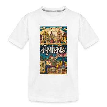 Amiens Stadtbild Laune Frankreich Stadt - Kinder Premium Bio T-Shirt - Weiß - Vorne