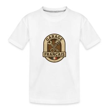 Garage Français Pistons Vintage - T-shirt bio Premium Enfant - blanc - Devant