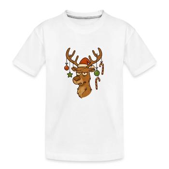 Weihnachten Rudolf Joyeux Noël - T-shirt bio Premium Enfant - blanc - Devant