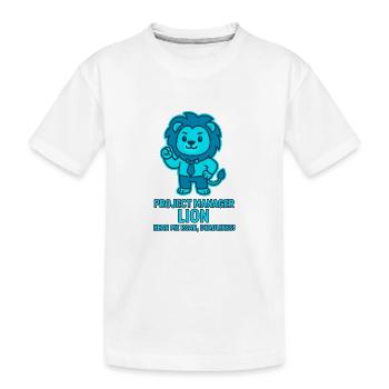 Chef de projet Löwe – Délais - T-shirt bio Premium Enfant - blanc - Devant