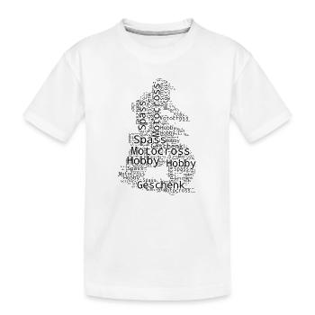 Déclaration directe sur le motocross - T-shirt bio Premium Enfant - blanc - Devant