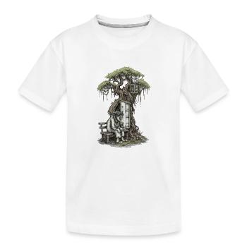Maison Racine de la Solitude - T-shirt bio Premium Enfant - blanc - Devant