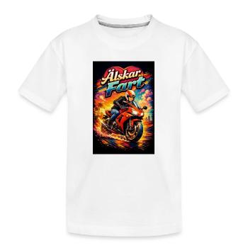 Liebe Geschwindigkeit - Kinder Premium Bio T-Shirt - Weiß - Vorne