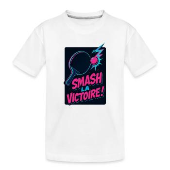 Smash la victoire ! Ping Pong - T-shirt bio Premium Enfant - blanc - Devant