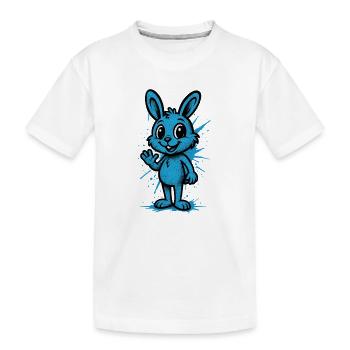 Graphique Blue Splash Bunny - T-shirt bio Premium Enfant - blanc - Devant