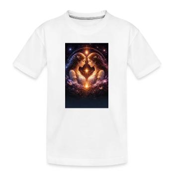 Zwilling - Kinder Premium Bio T-Shirt - Weiß - Vorne
