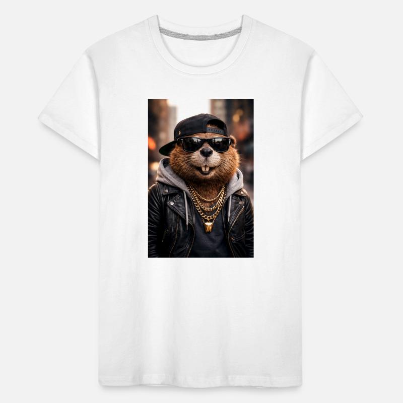 Cuir basculant Otter T-shirt bio Premium Enfant