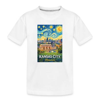 Kansas City, Missouri - Kids' Premium Organic T-Shirt - white - Front