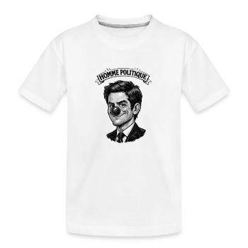 Homme politique menteur clown t-shirt blanc - T-shirt bio Premium Enfant - blanc - Devant