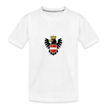 AUSTRIA Identy - Kinder Premium Bio T-Shirt - Weiß - Vorne