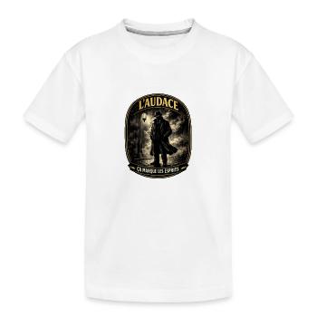 Audace Noire: Esprits et Ombres - T-shirt bio Premium Enfant - blanc - Devant