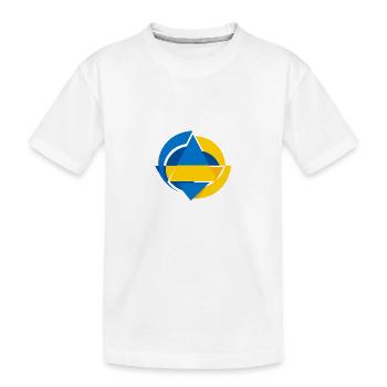 Ukraine Design Ukraine Flag Sunflower Wheat Map - Kids' Premium Organic T-Shirt - white - Front