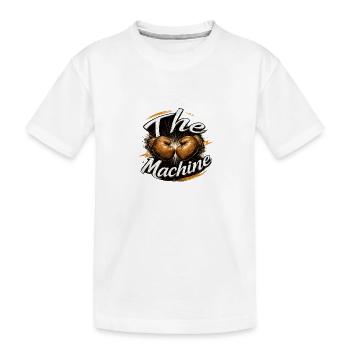 The Machine Boxing Power - Kinder Premium Bio T-Shirt - Weiß - Vorne