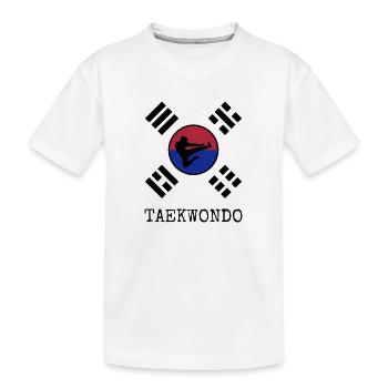 Taekwondo Taekwondoin Tae-Kwon-Do Tae Kwon Do - Kids' Premium Organic T-Shirt - white - Front