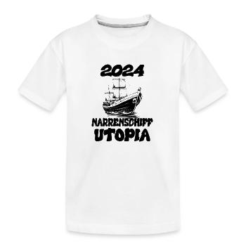 Ship of Fools Utopi 2024 - Dates - T-shirt bio Premium Enfant - blanc - Devant