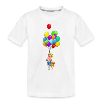 Meine Ballons - Kinder Premium Bio T-Shirt - Weiß - Vorne