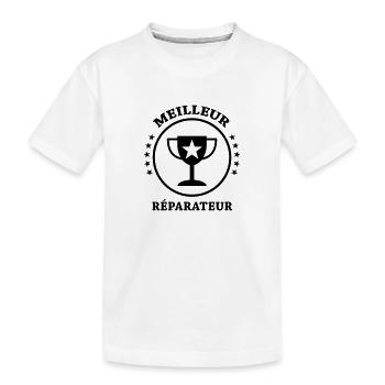 réparateur / réparation / réparer / bricolage - T-shirt bio Premium Enfant - blanc - Devant