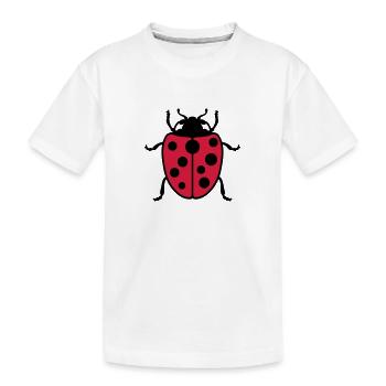 Ladybug - Kids' Premium Organic T-Shirt - white - Front