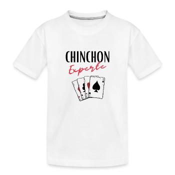 Chinchon Experte - Kinder Premium Bio T-Shirt - Weiß - Vorne