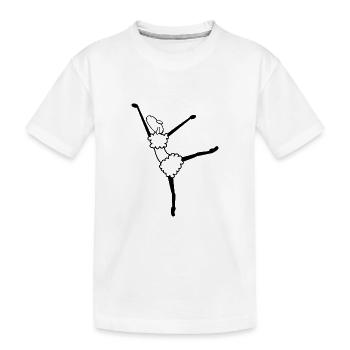 Ballerine Ballet Dancing Sheep - T-shirt bio Premium Enfant - blanc - Devant