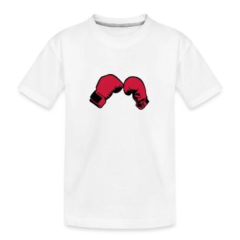 gant boxe boxeur 2503 - T-shirt bio Premium Enfant - blanc - Devant