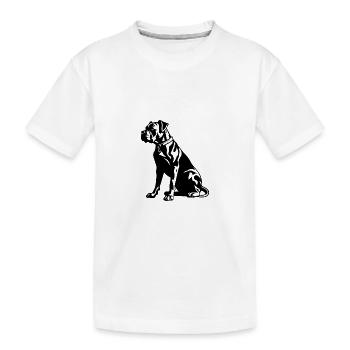 Chien Boxer - T-shirt bio Premium Enfant - blanc - Devant