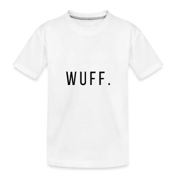 Quotes Wuff LSBTFRQ - Kinder Premium Bio T-Shirt - Weiß - Vorne