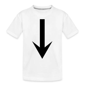 pfeil - Kinder Premium Bio T-Shirt - Weiß - Vorne