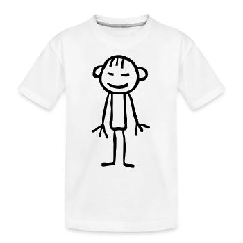 Stick figure enfant dessin - T-shirt bio Premium Enfant - blanc - Devant