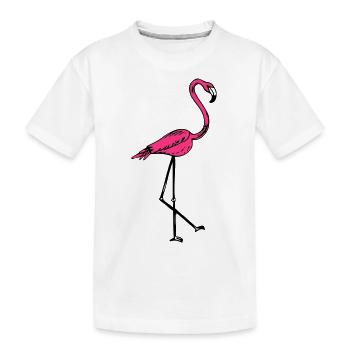 flamingo - T-shirt bio Premium Enfant - blanc - Devant