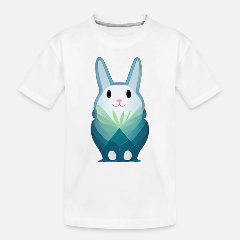Lama Comic - Kinder Premium Bio T-Shirt - Weiß