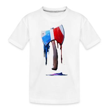 Axt - Kinder Premium Bio T-Shirt - Weiß - Vorne