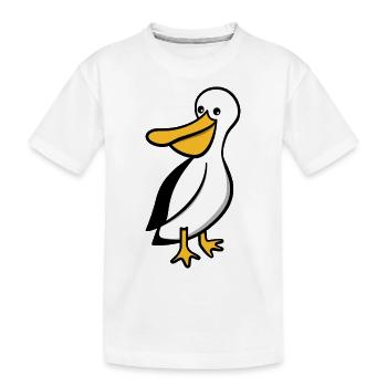 Pellie Le Pélican - T-shirt bio Premium Enfant - blanc - Devant