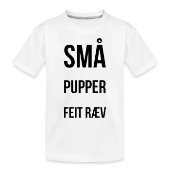 Kleine Titten, fetter Arsch - Kinder Premium Bio T-Shirt - Weiß - Vorne