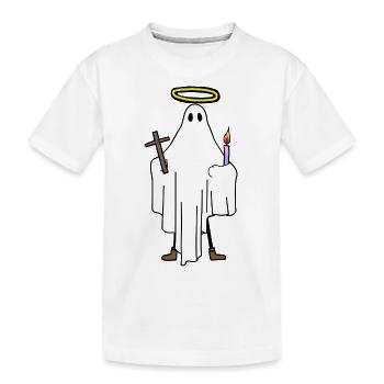 Saint-, Religieux, Religion, Halo - T-shirt bio Premium Enfant - blanc - Devant