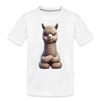 Alpaga sinistre 1 - T-shirt bio Premium Enfant - blanc - Devant