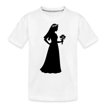mariée - T-shirt bio Premium Enfant - blanc - Devant