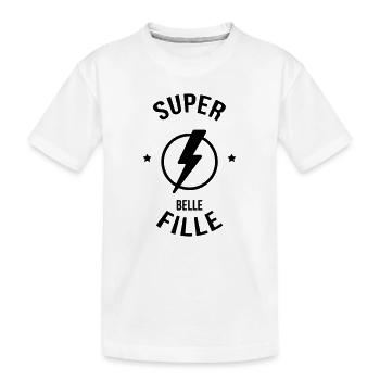 belle-fille / beau-fils / beau fils / belle fille - T-shirt bio Premium Enfant - blanc - Devant