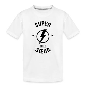 Belle Beau-Frère / Belle-Sœur / Beau Frere / Belle - T-shirt bio Premium Enfant - blanc - Devant
