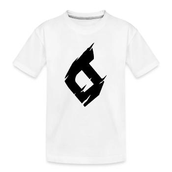 6 - Zahl - Kinder Premium Bio T-Shirt - Weiß - Vorne
