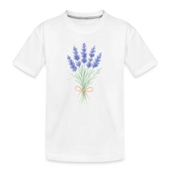 Bouquet de lavande - T-shirt bio Premium Enfant - blanc - Devant
