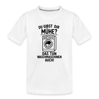 Les machines à laver ont du mal à donner du travail - T-shirt bio Premium Enfant - blanc - Devant