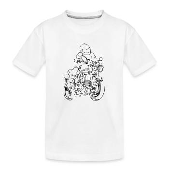 Speedy - Kinder Premium Bio T-Shirt - Weiß - Vorne