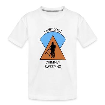 Chimney Sweep Chimney Sweep - Kids' Premium Organic T-Shirt - white - Front