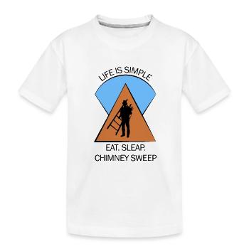 Chimney Sweep Chimney Sweep - Kids' Premium Organic T-Shirt - white - Front
