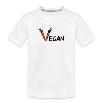 Vegan - T-shirt bio Premium Enfant - blanc - Devant