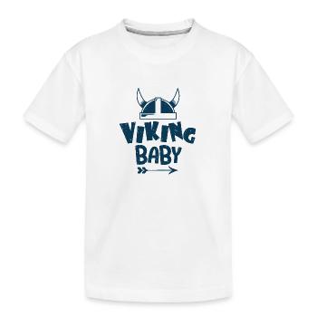 vinking bébé Bébé Danemark Bébé Suède Bébé - T-shirt bio Premium Enfant - blanc - Devant