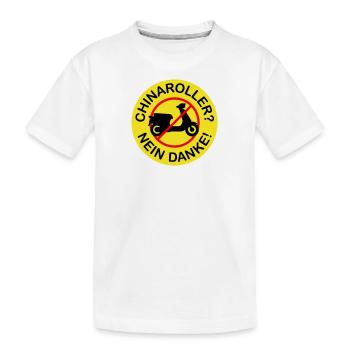 Chinaroller? Nein Danke! (3-farbig) - Kinder Premium Bio T-Shirt - Weiß - Vorne